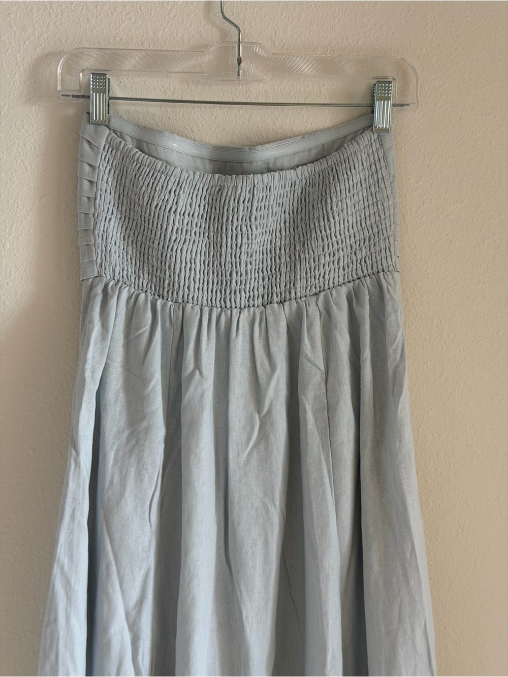 Caroline Constas Linen Strapless Maxi Dress - Picture 5 of 10